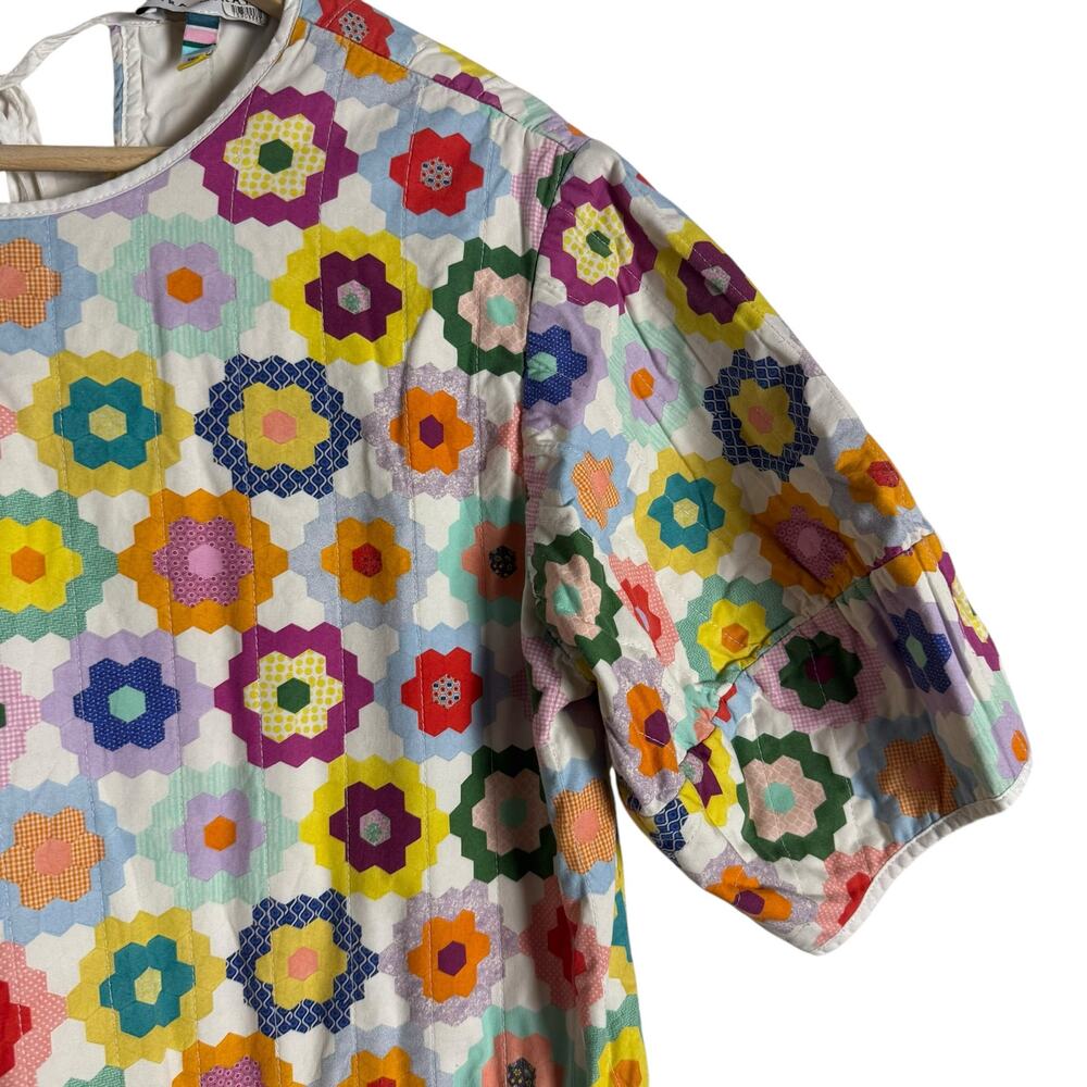 Mira Mikati White Floral Crochet Maxi Dress with Multicolor Flowers - Picture 10 of 16